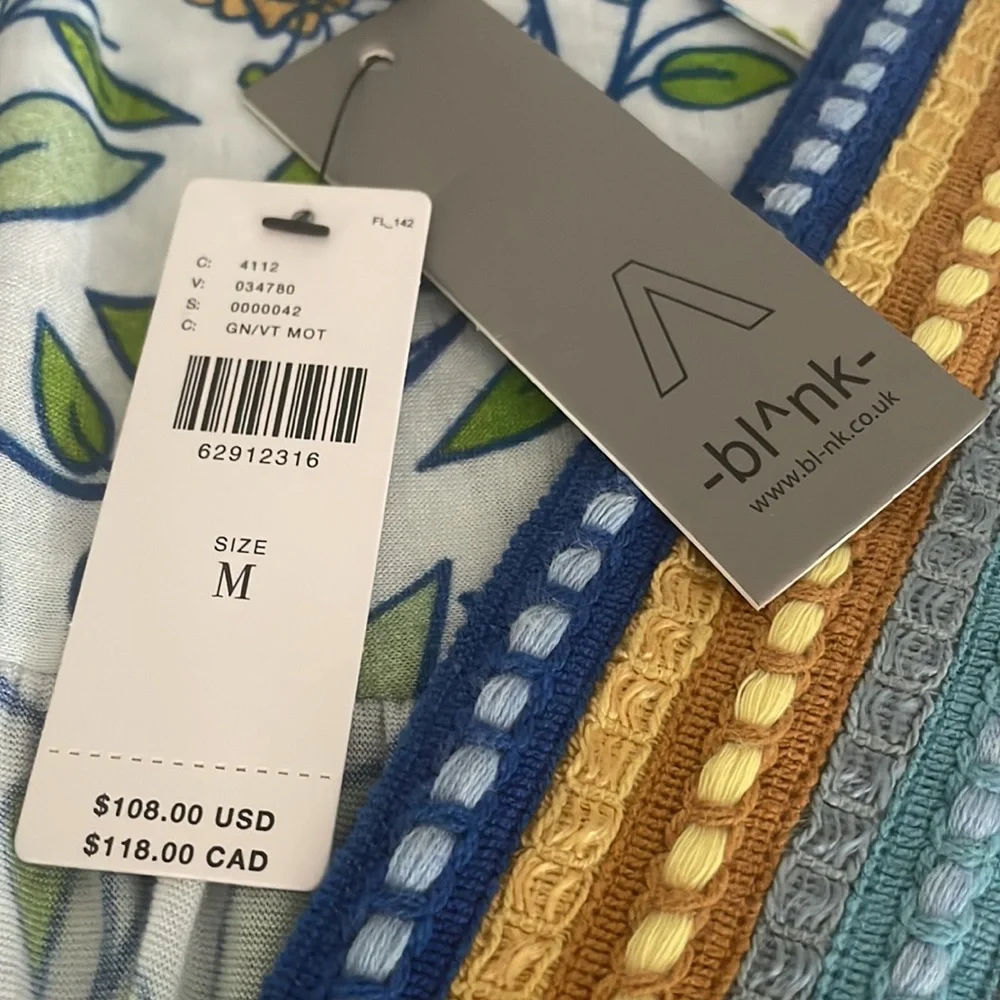 Anthropologie Floral V-Neck Peasant Blouse in Multi - Picture 2 of 6
